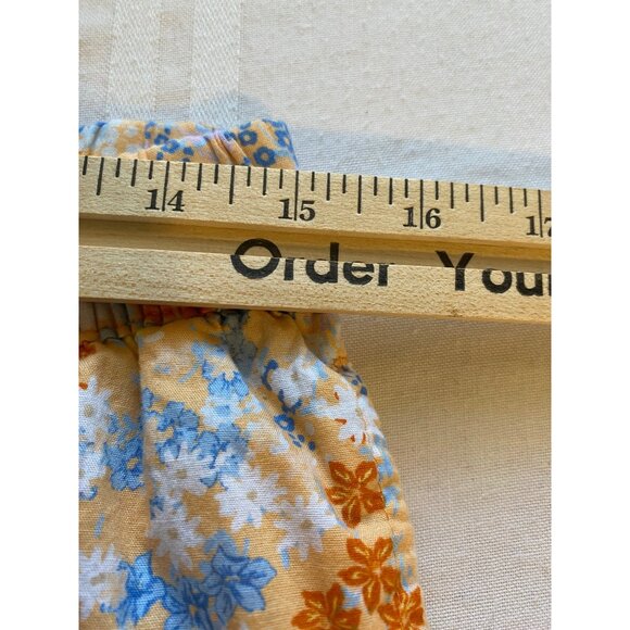 Joyspun Pajama Set M Floral & Checkered Short Sleeve Top & Capris Loungewear - Picture 12 of 14